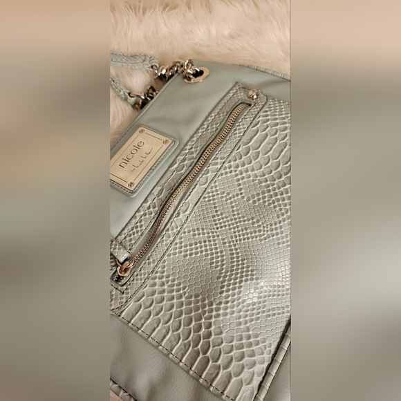 Nicole Miller Faux Snake Skin Bag - Picture 4 of 6